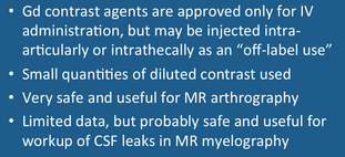 Off-label use of Gd